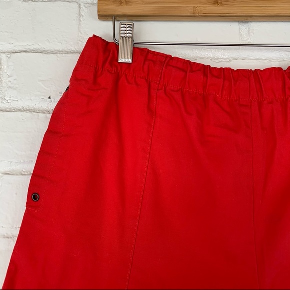 Vintage 80s Red swim suit shorts trunks L - Picture 2 of 9